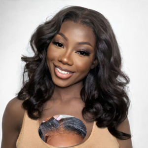 250% Density Bob Wig Body Wave Wear And Go Glueless Wigs For Women Ready To Wear 100% Human Hair Wigs Pre Plucked Lace Wig, 18 inch