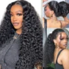 Deep Wave Invisi-String Snug Fit 360 Lace Frontal Wigs Pre-Bleached Knots Plucked Hairline