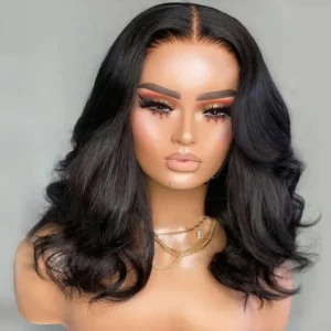 Glueless Pre-Cut 6×5 Lace Closure Wig Barrel Curls Shoulder Length Bleached Knots Beginner Friendly
