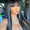 Wear Go Glueless Straight Pre-Cut 6×5 Lace Wigs with Bangs 180%